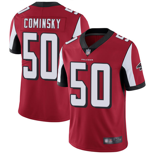 Atlanta Falcons Limited Red Men John Cominsky Home Jersey NFL Football #50 Vapor Untouchable->youth nfl jersey->Youth Jersey